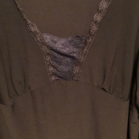 2X Carol Rose Dark Brown Blouse - Picture 7 of 8